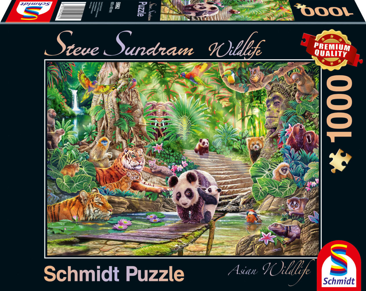 Cover: 4001504599621 | Asiatische Tierwelt (Puzzle) | Spiel | In Spielebox | Deutsch | 2022