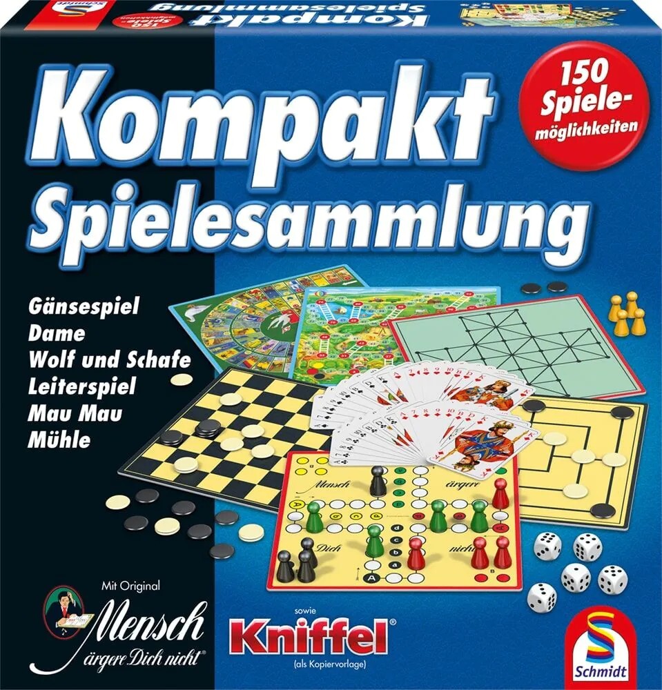Cover: 4001504491888 | Schmidt 49188 - Kompakt-Spielesammlung mit 150 Spielemöglichkeiten