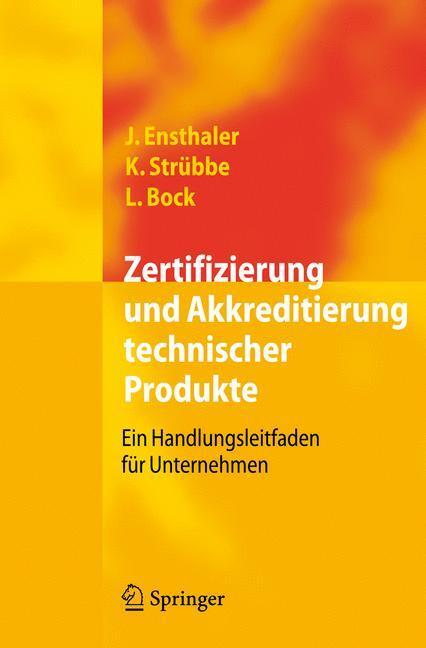 Cover: 9783540694359 | Zertifizierung und Akkreditierung technischer Produkte | Buch | XI