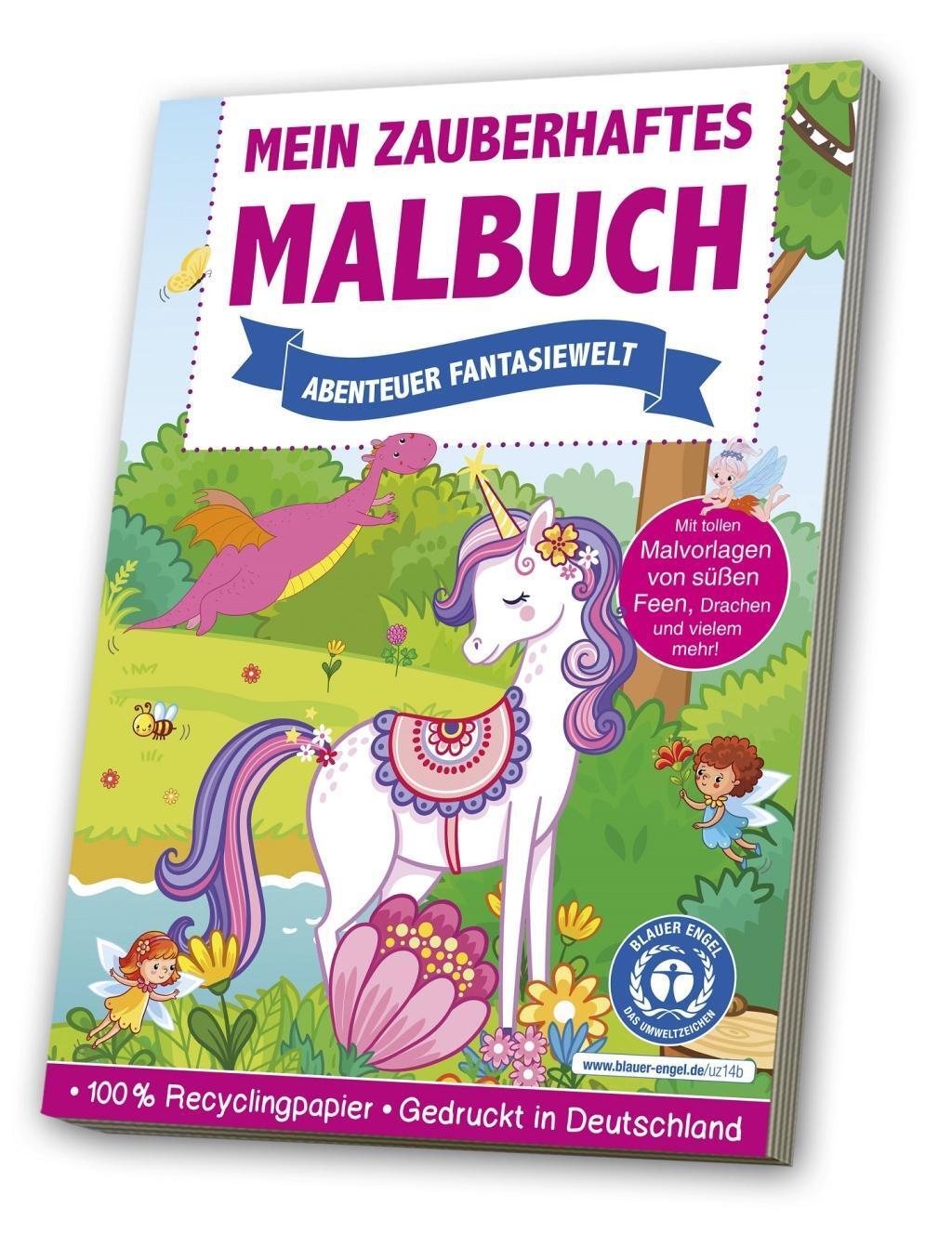 Cover: 4019393986804 | Mein zauberhaftes Malbuch: Abenteuer Fantasiewelt | Blauer Engel