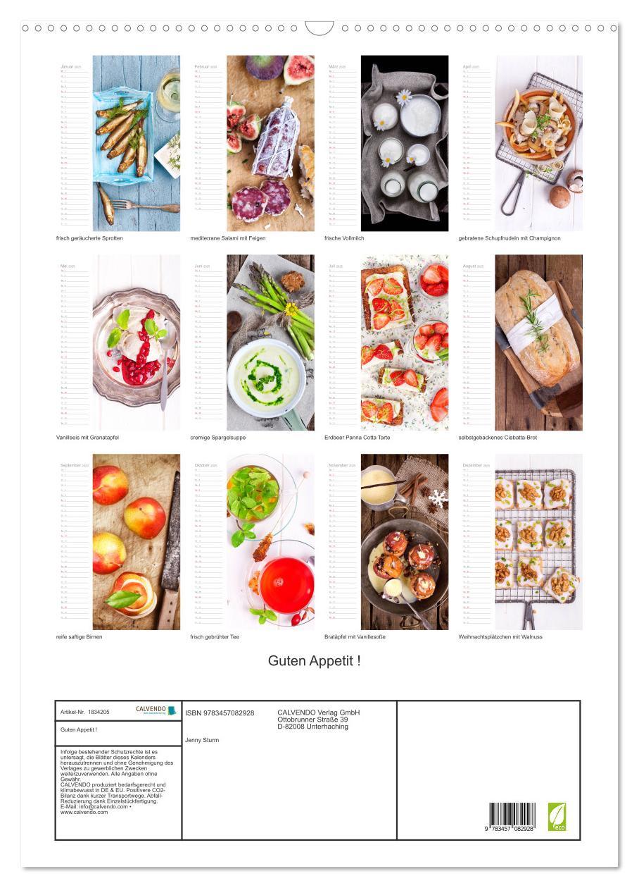 Bild: 9783457082928 | Guten Appetit ! (Wandkalender 2025 DIN A2 hoch), CALVENDO...