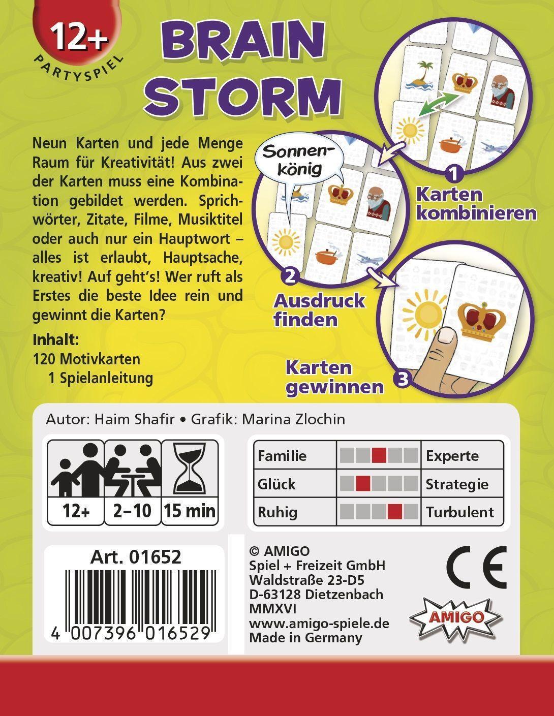 Bild: 4007396016529 | Brain Storm | AMIGO - Kartenspiel | Haim Shafir | Spiel | Deutsch