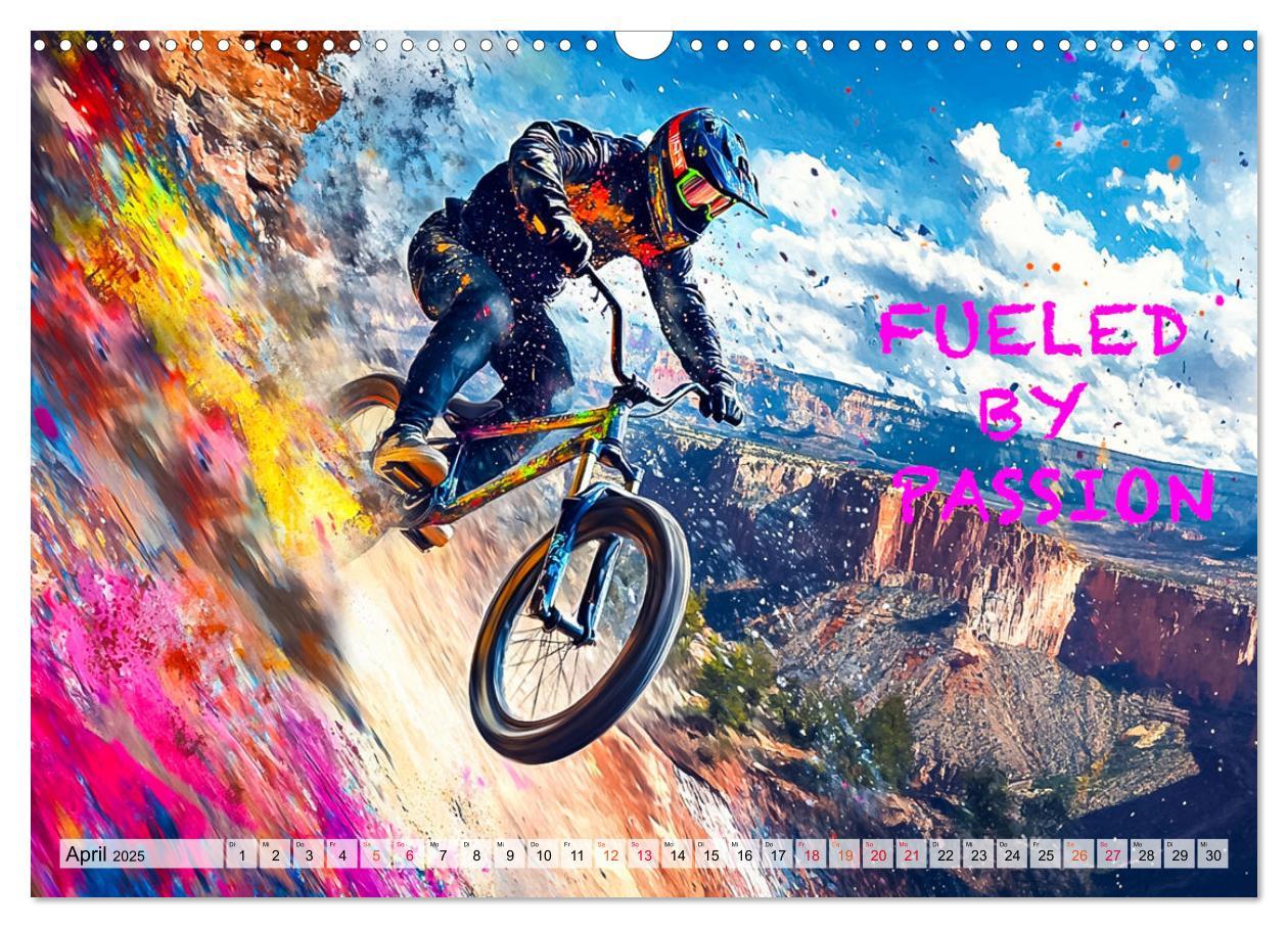 Bild: 9783457184851 | BMX - Coole Slogans (Wandkalender 2025 DIN A3 quer), CALVENDO...