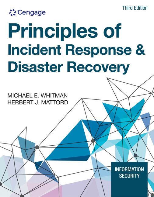 Cover: 9780357508329 | Principles of Incident Response &amp; Disaster Recovery | Whitman (u. a.)