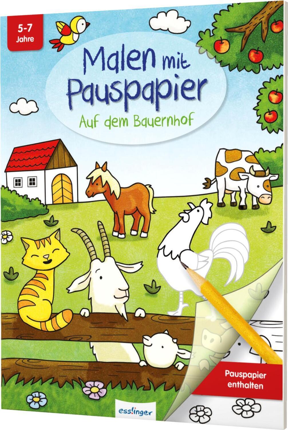 Cover: 9783480235520 | Malen mit Pauspapier: Auf dem Bauernhof | Josephine Mark | Taschenbuch