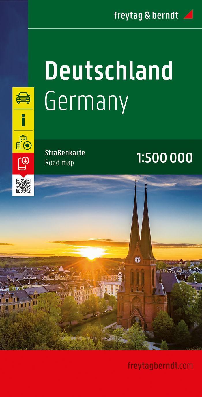 Cover: 9783850848596 | Deutschland, Straßenkarte 1:500.000, freytag & berndt | KG | Deutsch