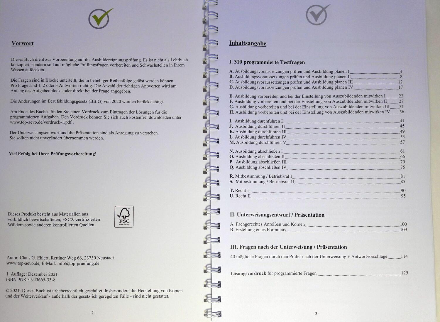 Bild: 9783943665338 | Top-Aevo Prüfungsbuch 2022 - Übungsaufgaben zur...