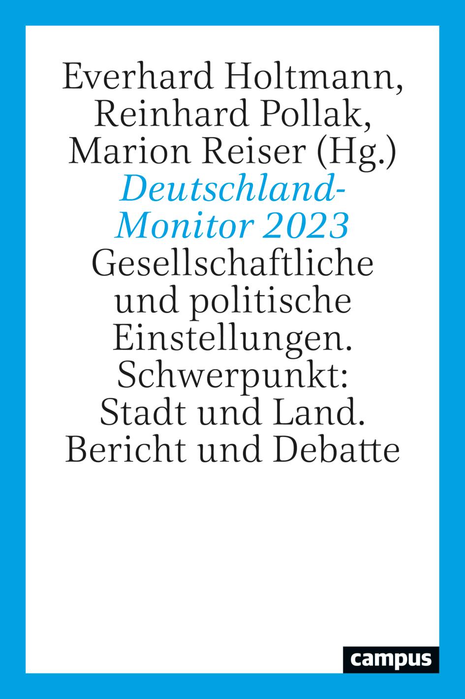 Cover: 9783593519722 | Deutschland-Monitor 2023 | Everhard Holtmann (u. a.) | Buch | 320 S.