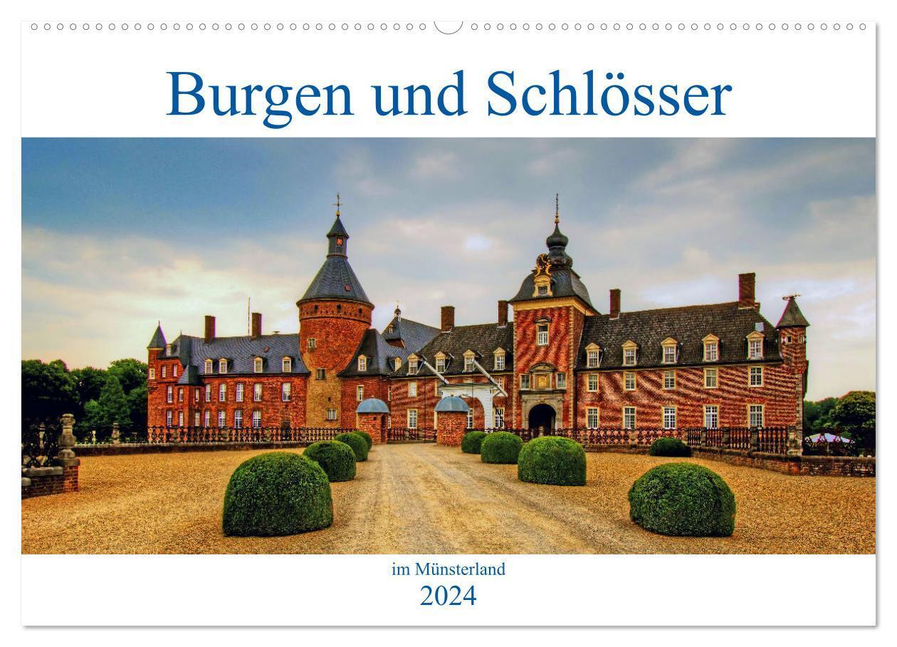 Cover: 9783383489419 | Burgen und Schlösser im Münsterland (Wandkalender 2024 DIN A2...