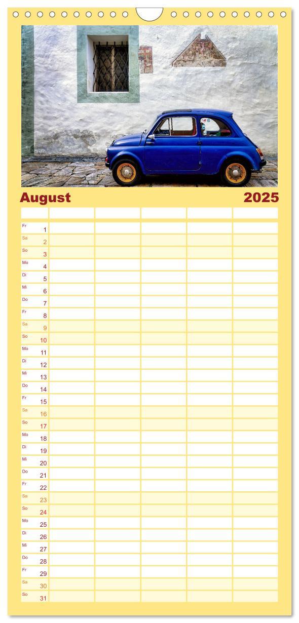 Bild: 9783457090237 | Familienplaner 2025 - Autos der 70er mit 5 Spalten (Wandkalender,...