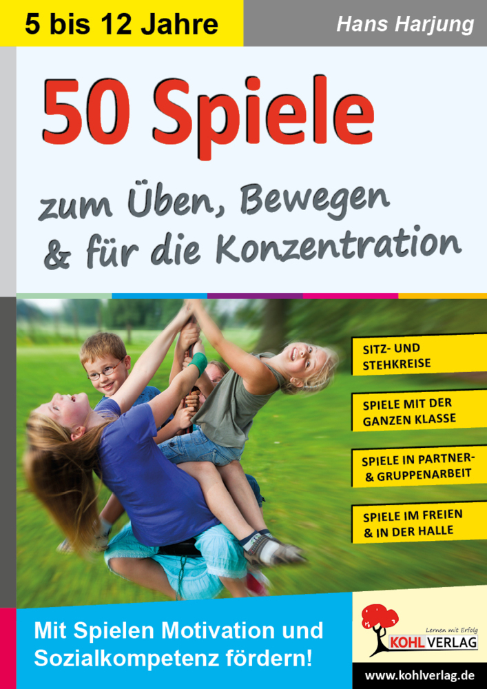 Cover: 9783960404552 | 50 Spiele zum Üben, Bewegen und für die Konzentration | Hans Harjung