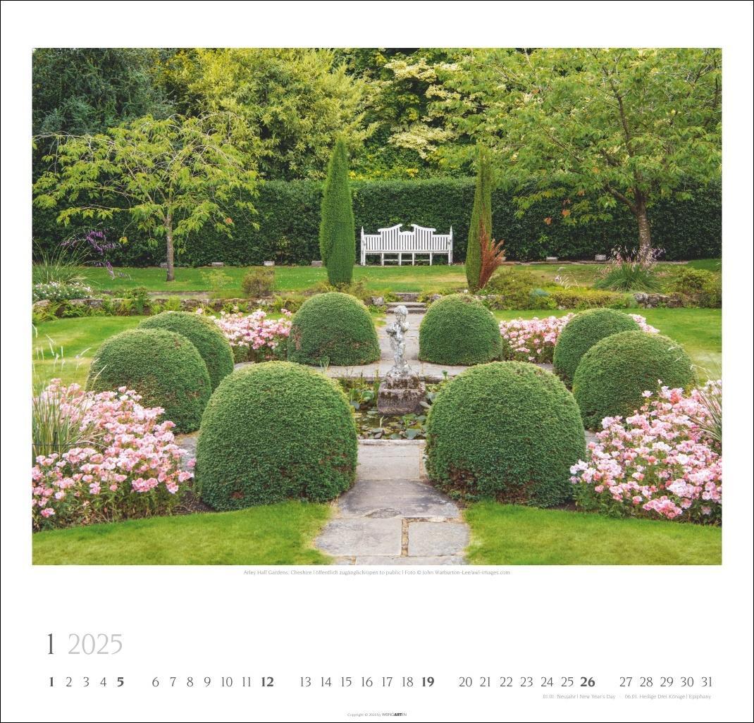 Bild: 9783839900291 | Englische Parks &amp; Cottages Kalender 2025 | Kalender | Spiralbindung
