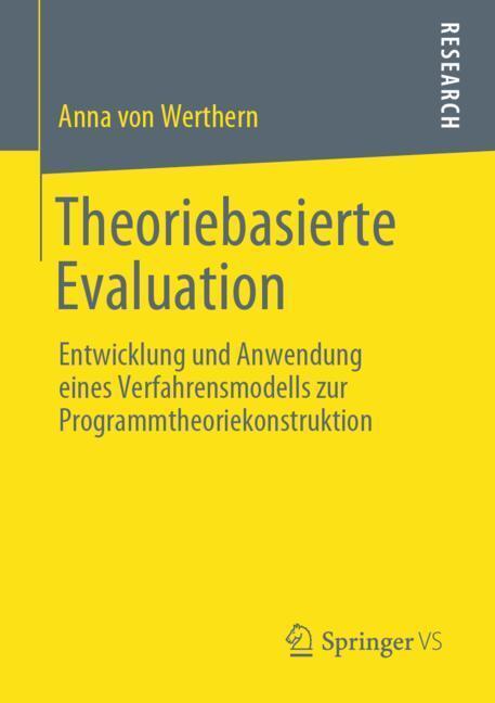Cover: 9783658275785 | Theoriebasierte Evaluation | Anna von Werthern | Taschenbuch