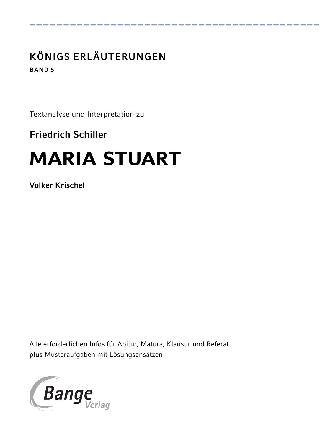 Bild: 9783804420748 | Maria Stuart | Friedrich Schiller | Taschenbuch | Deutsch | 2023