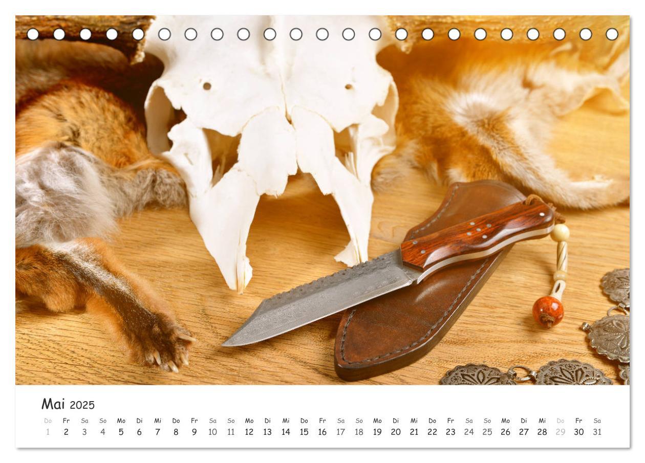 Bild: 9783435210671 | Handgefertigte Jagdmesser (Tischkalender 2025 DIN A5 quer),...