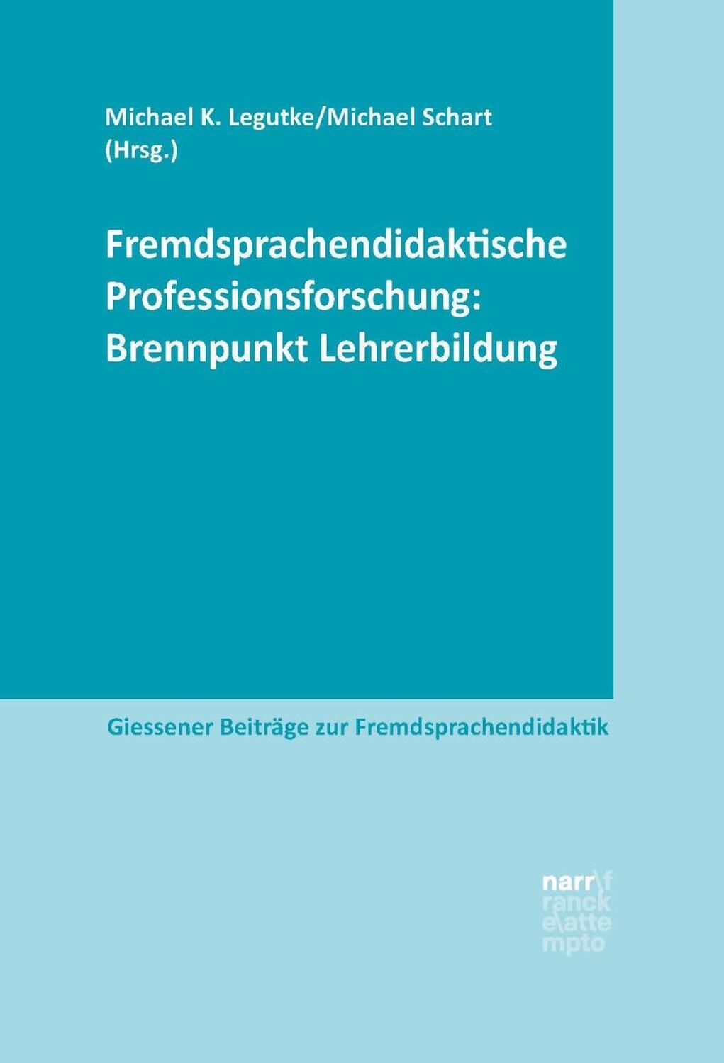 Cover: 9783823380405 | Fremdsprachendidaktische Professionsforschung: Brennpunkt...
