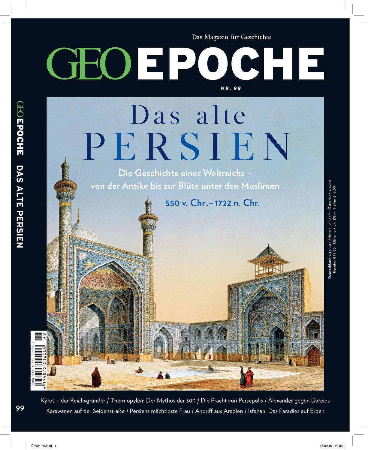 Cover: 9783652008532 | GEO Epoche 99/2019 - Das alte Persien | Michael Schaper (u. a.) | 2020