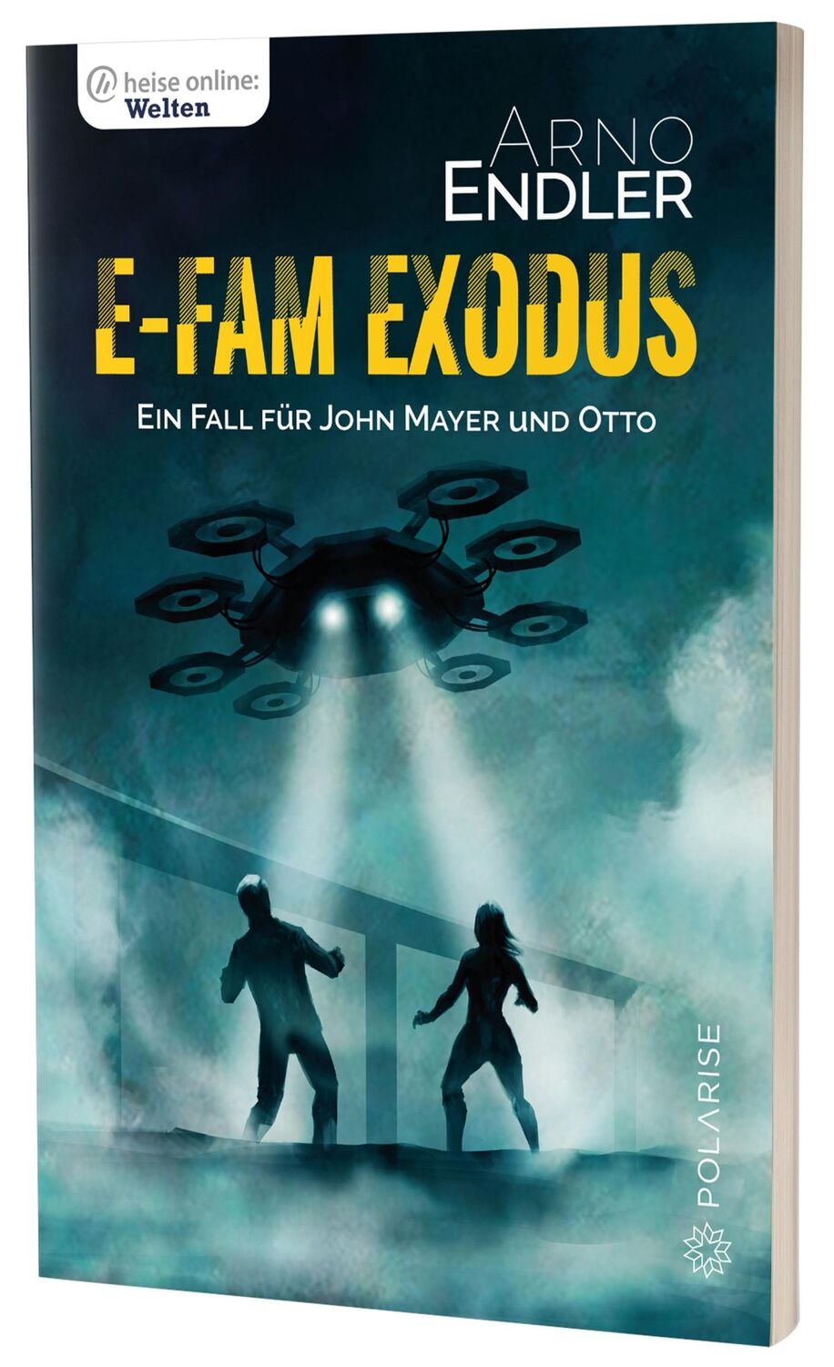 Cover: 9783947619535 | E-Fam Exodus | Ein Fall für John Mayer und Otto, heise online: Welten