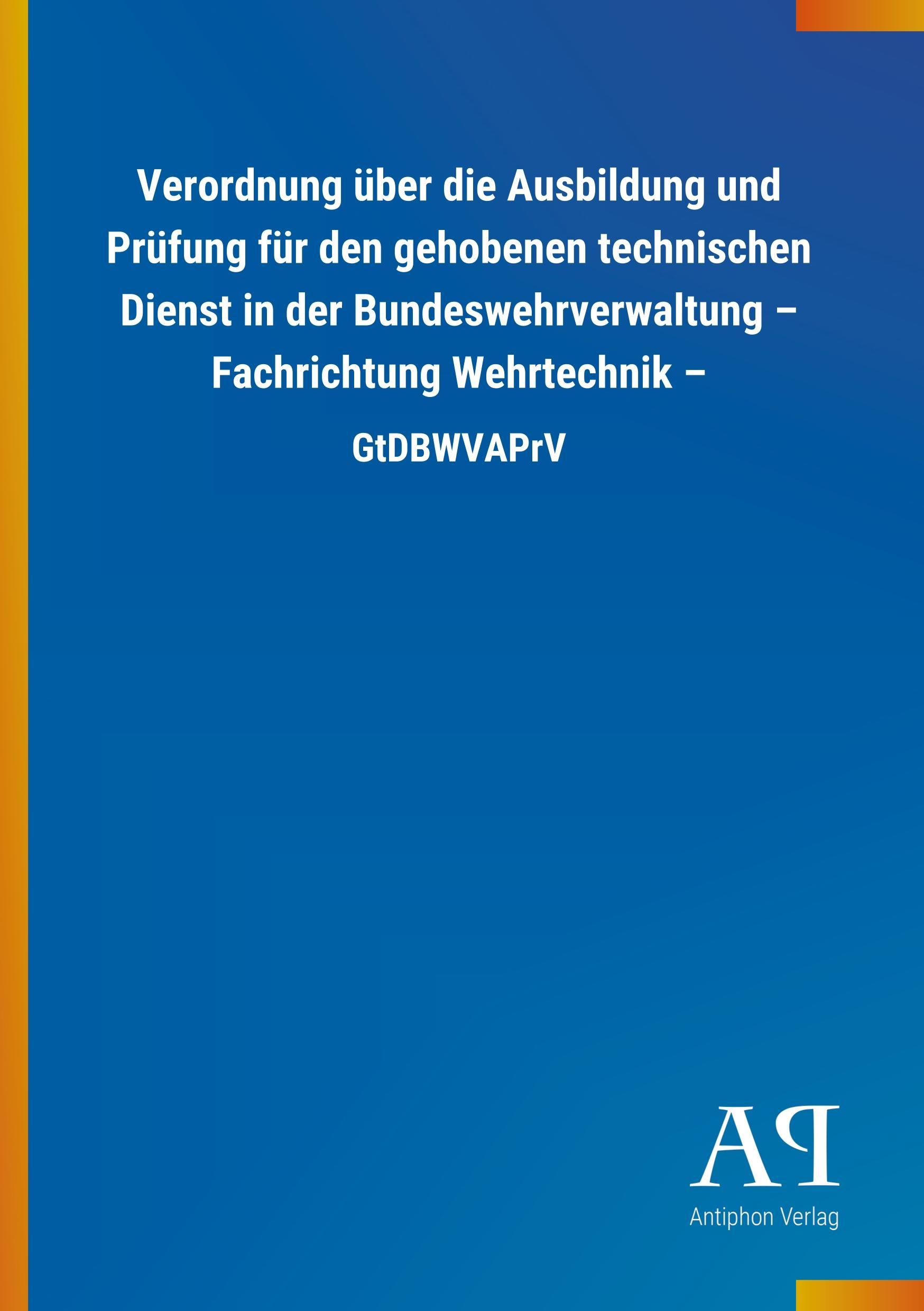 Cover: 9783731436423 | Verordnung über die Ausbildung und Prüfung für den gehobenen...