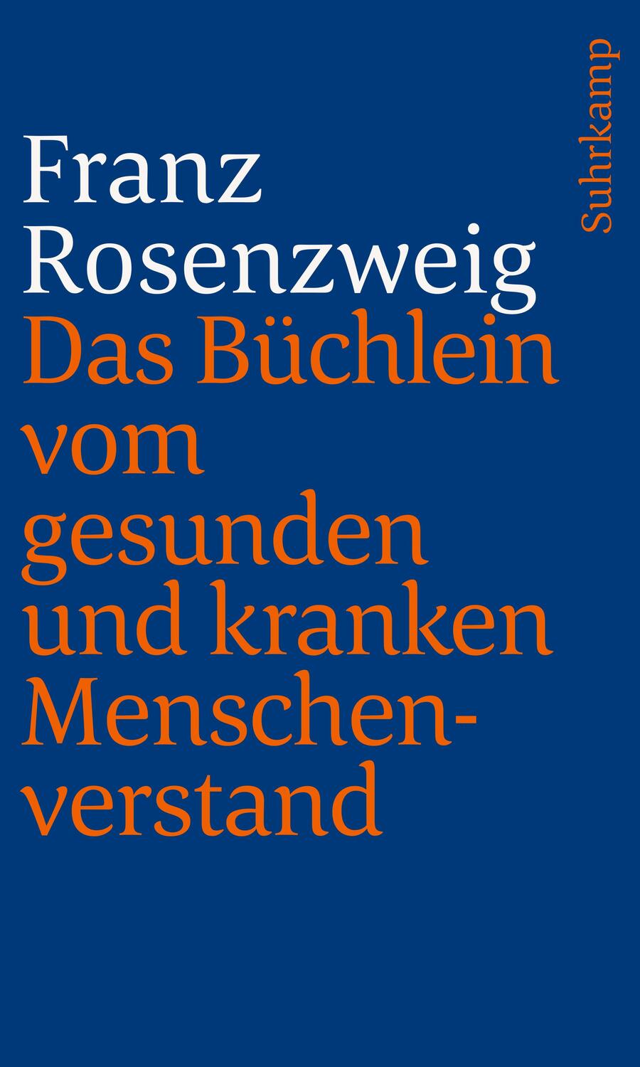 Cover: 9783633241811 | Das Büchlein vom gesunden und kranken Menschenverstand | Rosenzweig