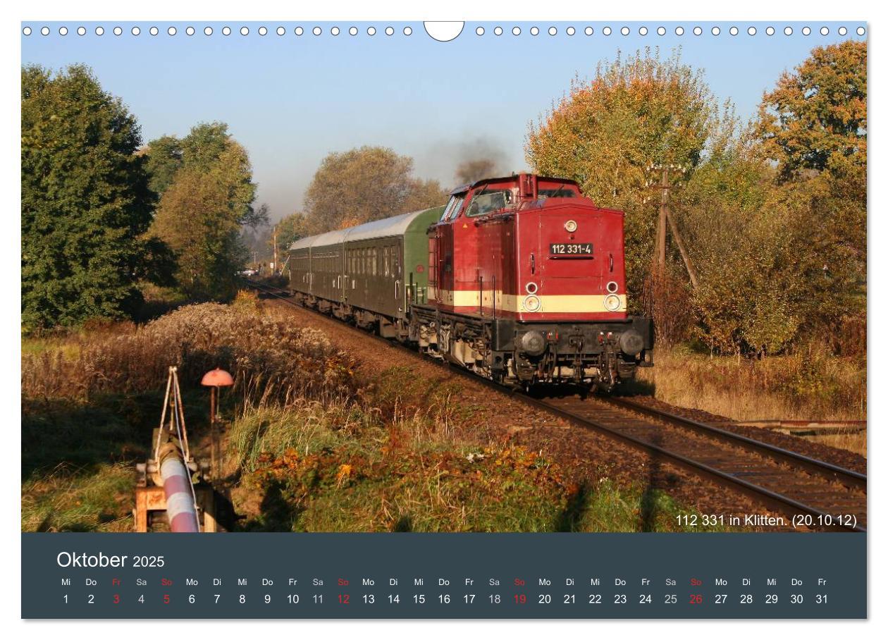 Bild: 9783435624485 | Mit Diesellokomotiven quer durch die Lausitz - 2025 (Wandkalender...