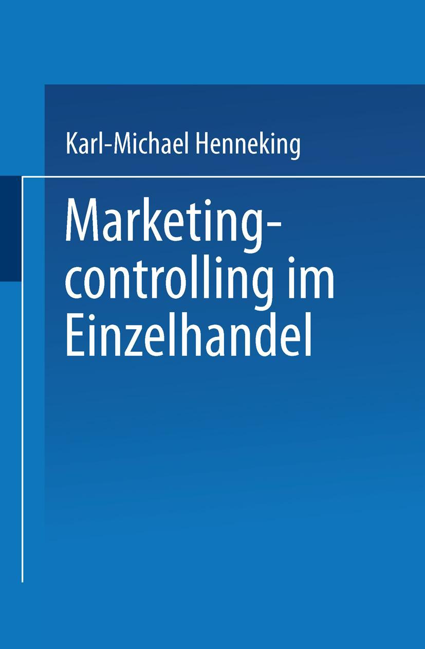 Cover: 9783824468669 | Marketingcontrolling im Einzelhandel | Karl-Michael Henneking | Buch