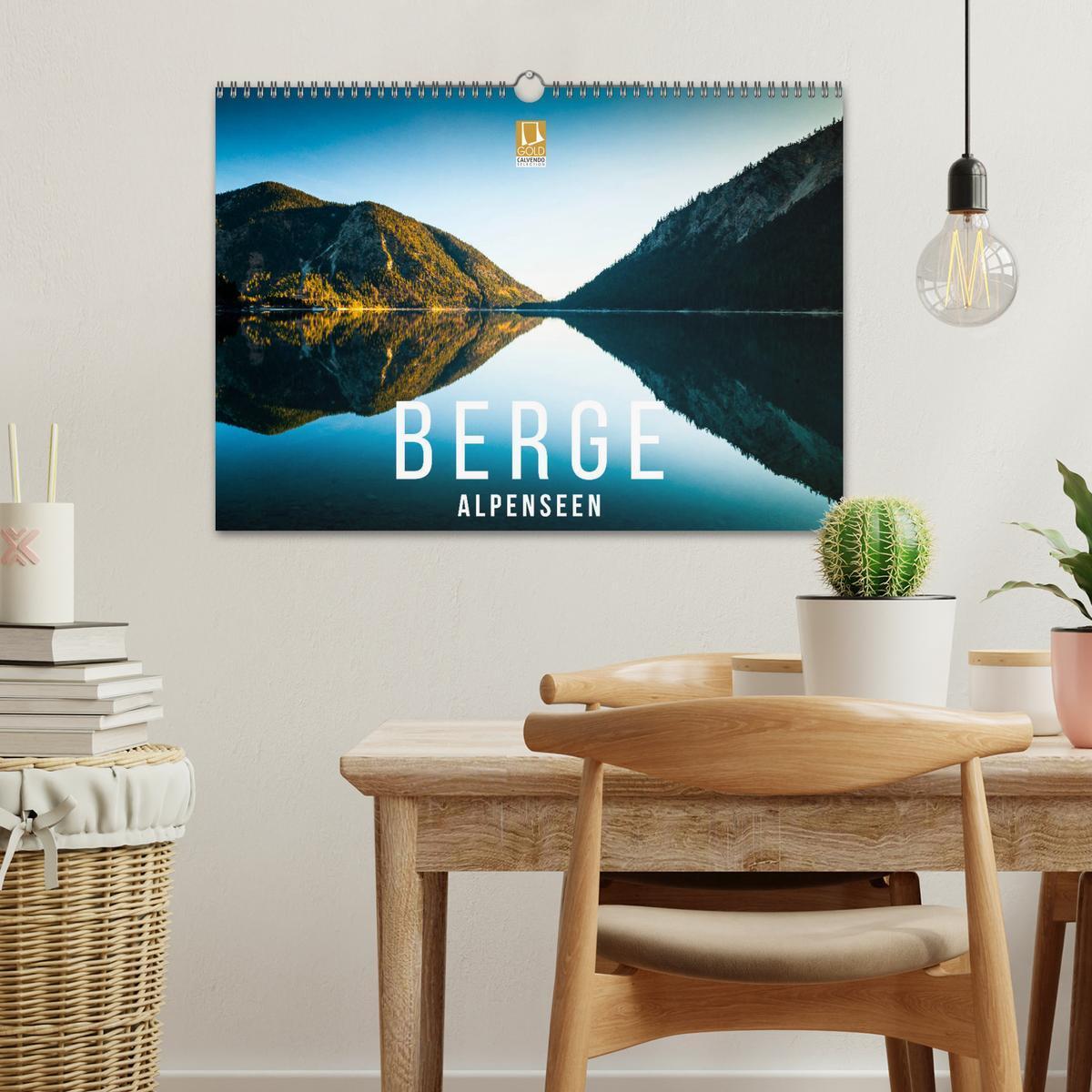 Bild: 9783435448180 | Berge. Alpenseen (Wandkalender 2025 DIN A3 quer), CALVENDO...