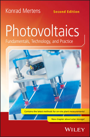 Cover: 9781119401049 | Photovoltaics | Fundamentals, Technology, and Practice | Mertens