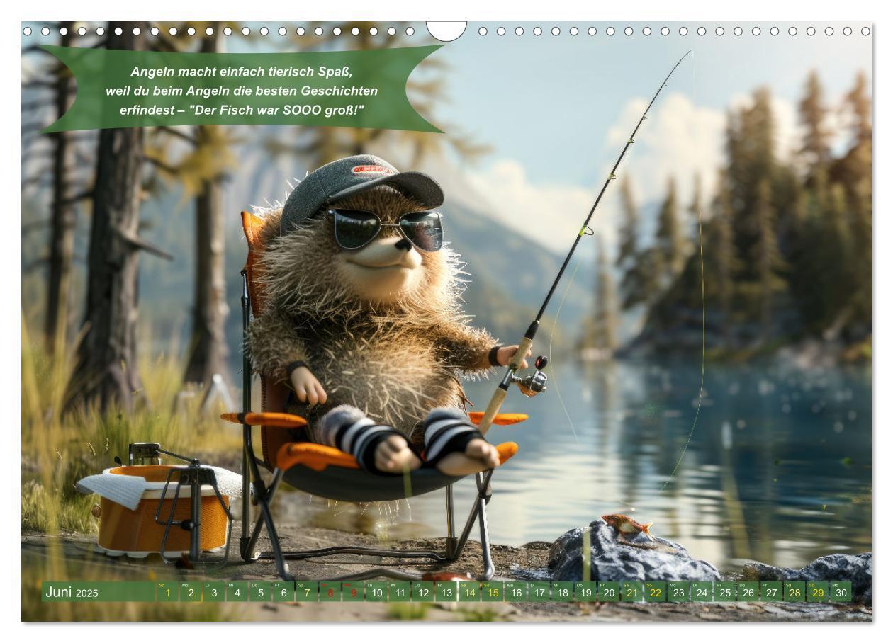 Bild: 9783457174937 | Der tierisch lustige Angler-Kalender (Wandkalender 2025 DIN A3...