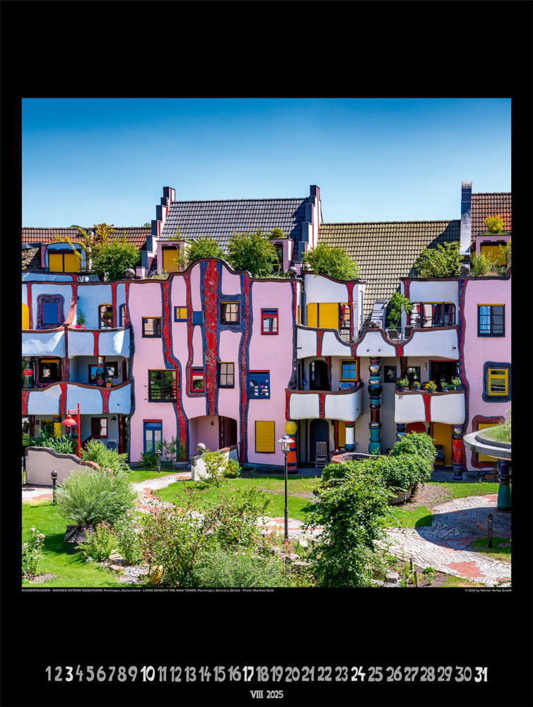 Bild: 9783910430129 | Großer Hundertwasser Architektur Kalender 2025 | Wörner Verlag GmbH