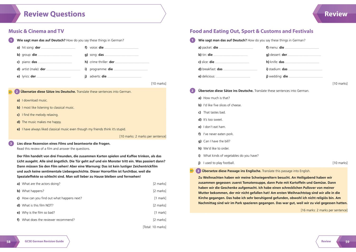 Bild: 9780008292034 | AQA GCSE 9-1 German All-in-One Complete Revision and Practice | Buch