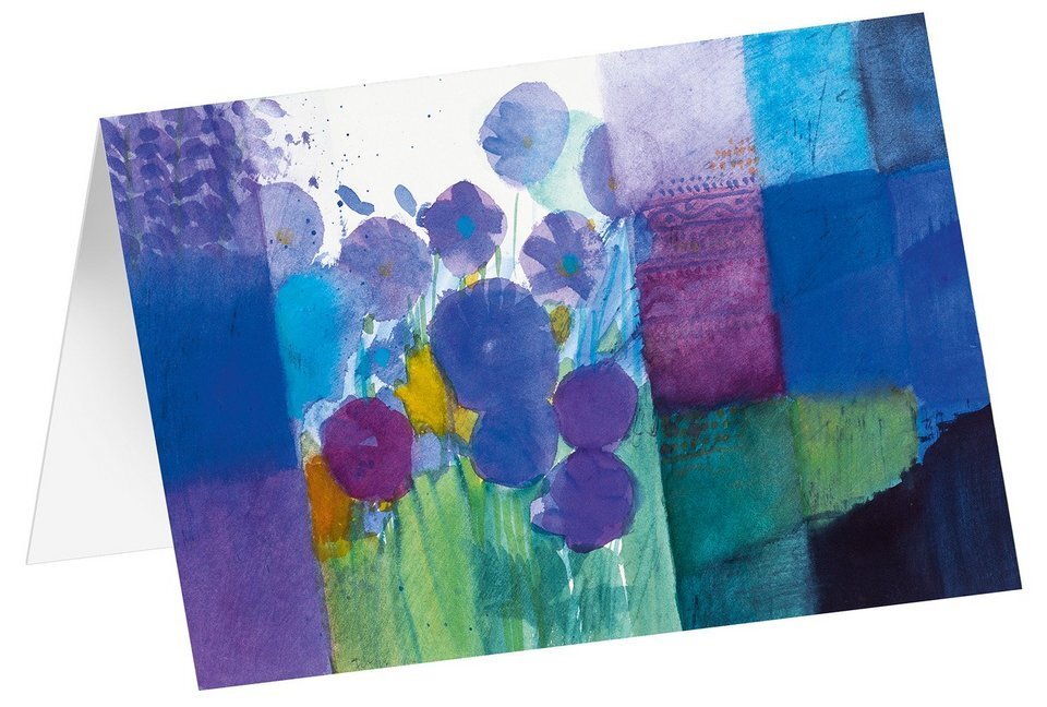 Cover: 4250454725226 | Blaue Blüte - Kunst-Faltkarten ohne Text (5 Stück) | Andreas Felger