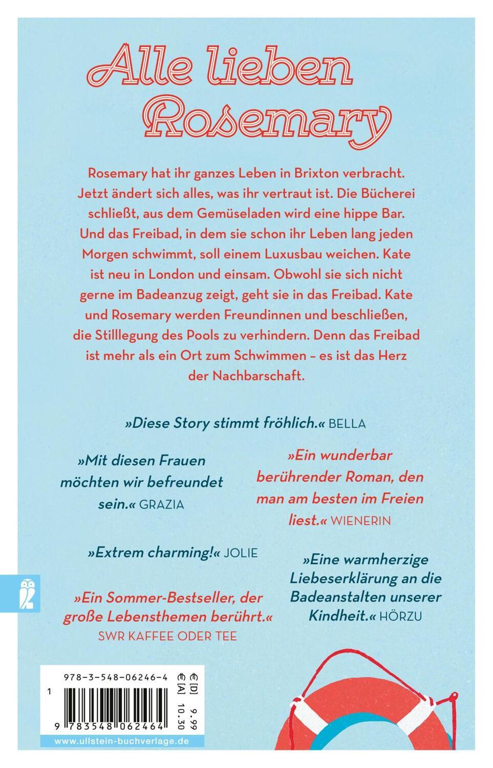 Rückseite: 9783548062464 | Schwimmen mit Rosemary | Libby Page | Taschenbuch | 384 S. | Deutsch