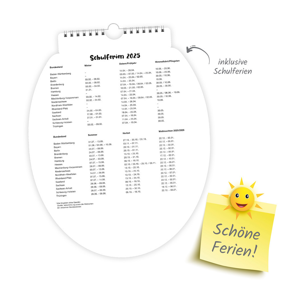 Bild: 9783988022233 | Trötsch Formkalender Klokalender 2025 unterhaltsames für lange...