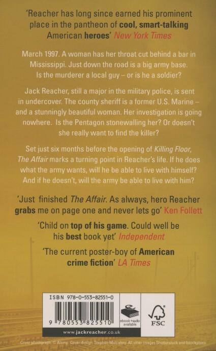 Rückseite: 9780553825510 | The Affair | Lee Child | Taschenbuch | Jack Reacher (englisch) | 2012