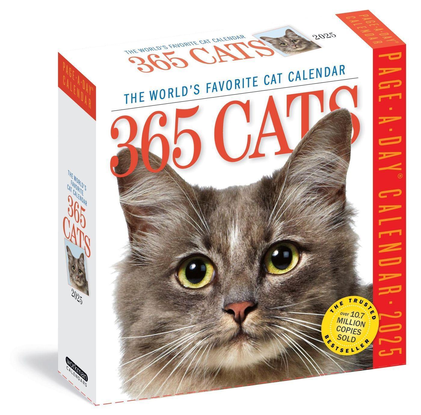 Cover: 9781523525089 | 365 Cats Page-A-Day® Calendar 2025 | The World's Favorite Cat Calendar