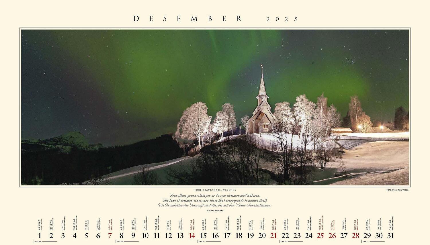 Bild: 9783930232970 | Panorama Norwegen 2025 Tischkalender | Kalenderforlaget | Kalender