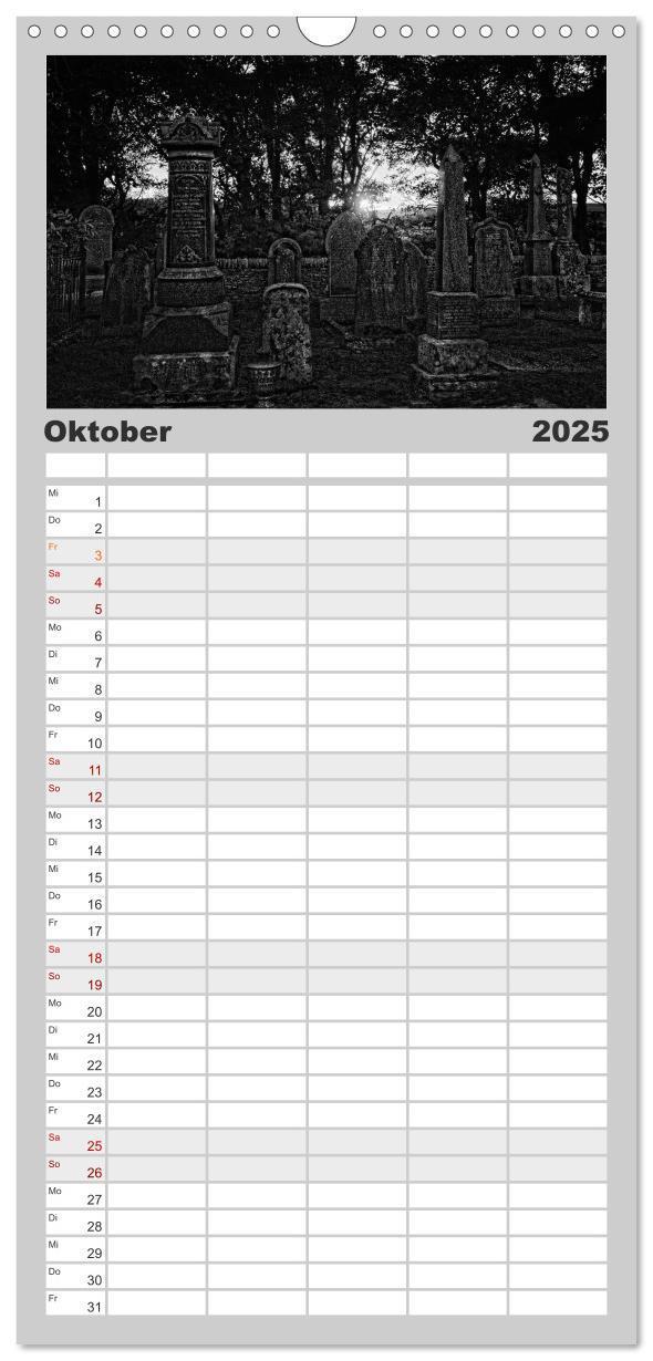 Bild: 9783457112380 | Familienplaner 2025 - Gothic Fantasy mit 5 Spalten (Wandkalender,...