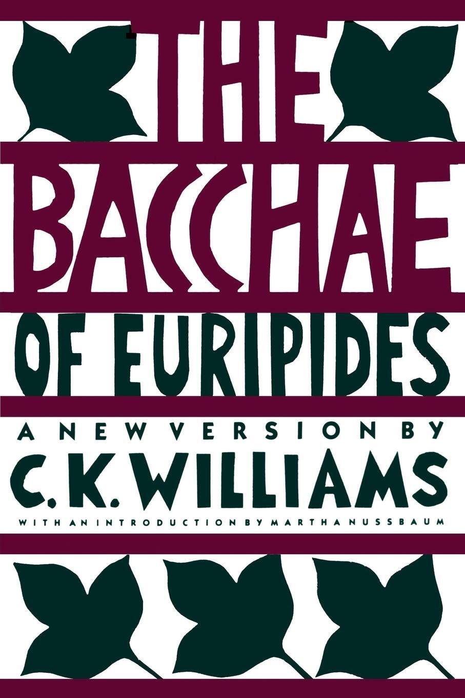 Cover: 9780374522063 | The Bacchae of Euripides | A New Version | Euripides (u. a.) | Buch