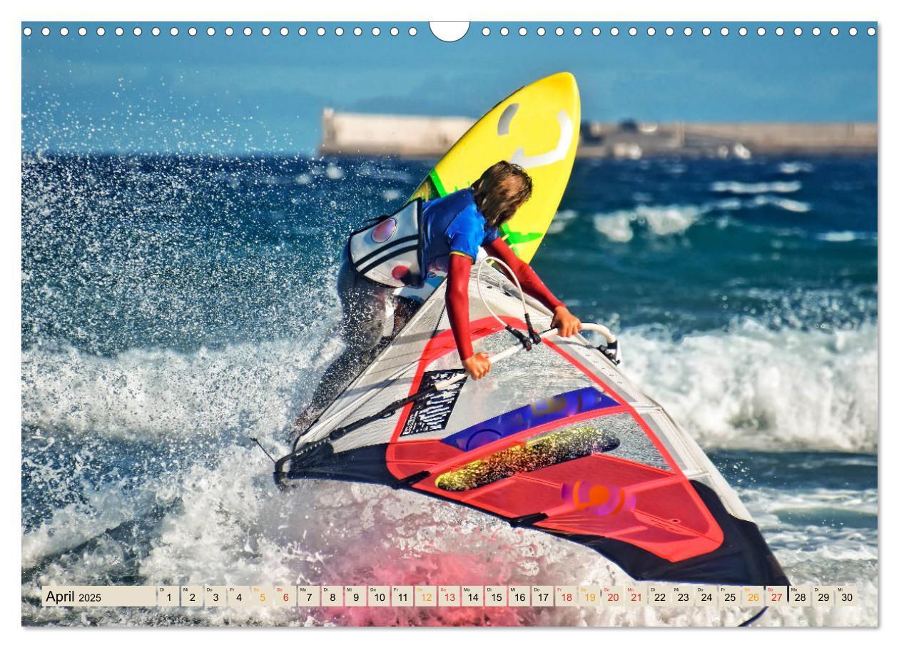 Bild: 9783435272242 | Windsurfing - extrem cool (Wandkalender 2025 DIN A3 quer), CALVENDO...