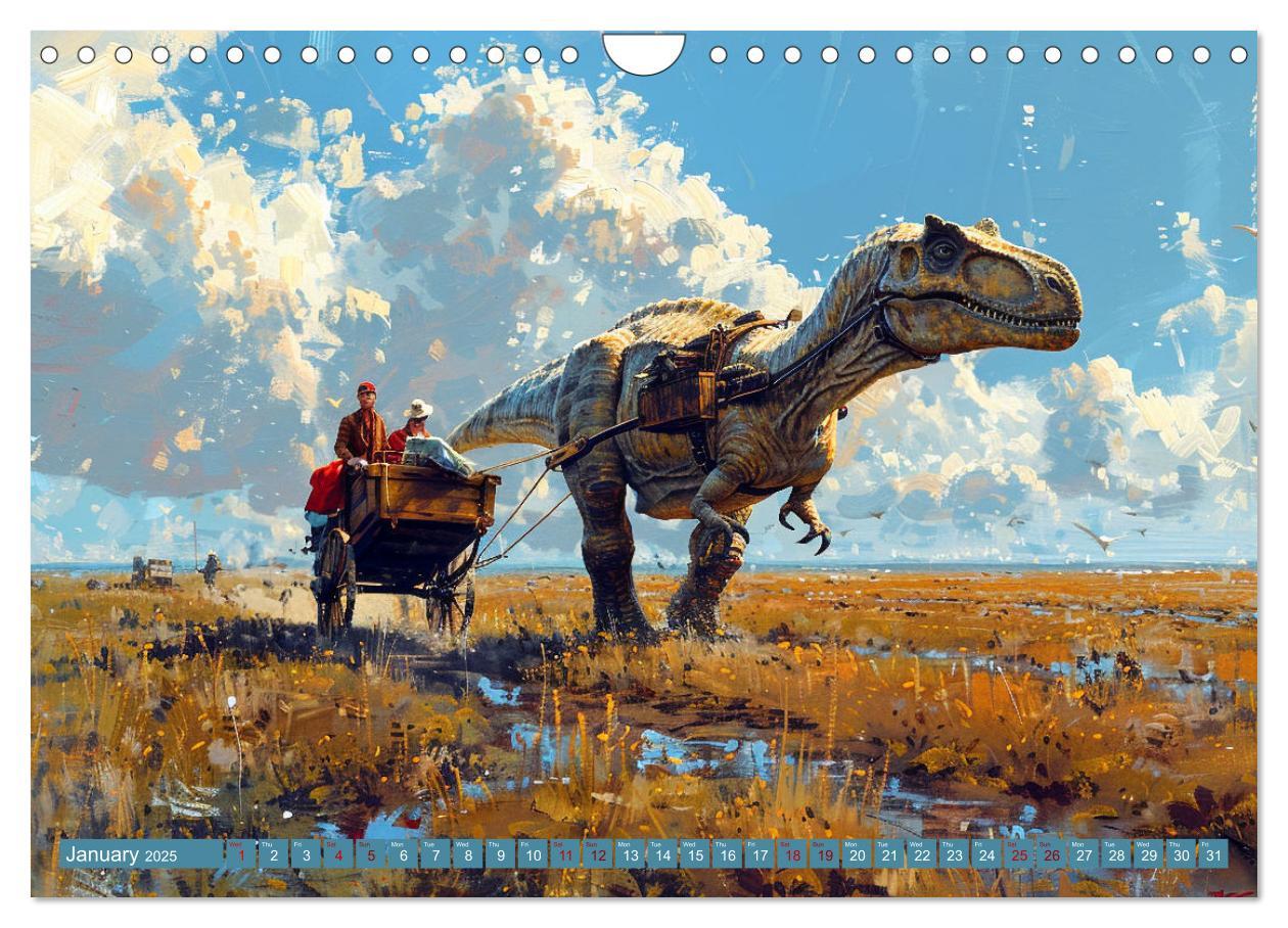 Bild: 9781325977895 | Dinosaur Legends (Wall Calendar 2025 DIN A4 landscape), CALVENDO 12...