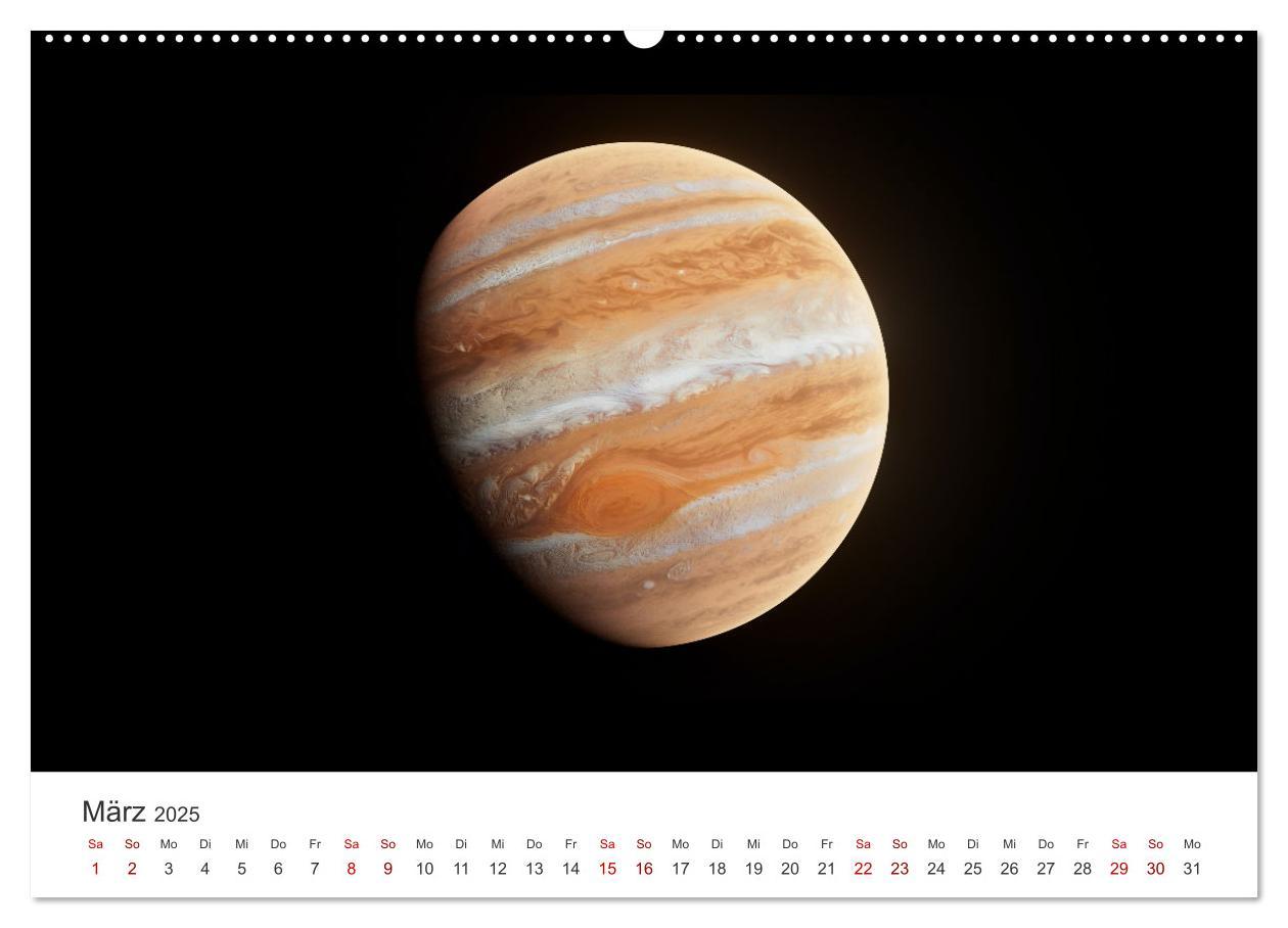 Bild: 9783457182611 | Planeten - Eine spektakuläre Reise ins All. (Wandkalender 2025 DIN...