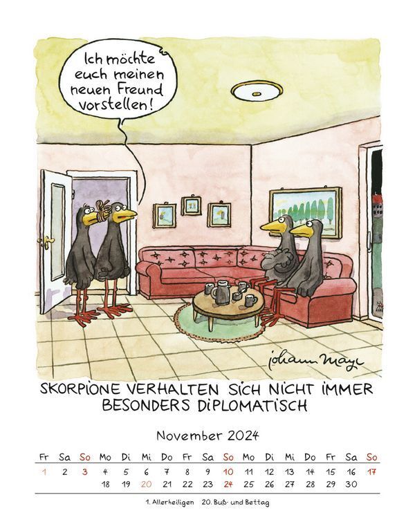 Bild: 9783731869504 | Skorpion 2024 | Korsch Verlag | Kalender | Spiralbindung | 13 S.