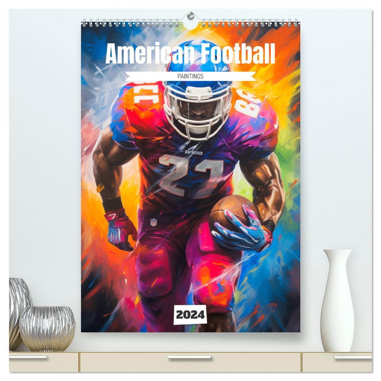 Cover: 9783383666865 | American Football. Paintings (hochwertiger Premium Wandkalender...