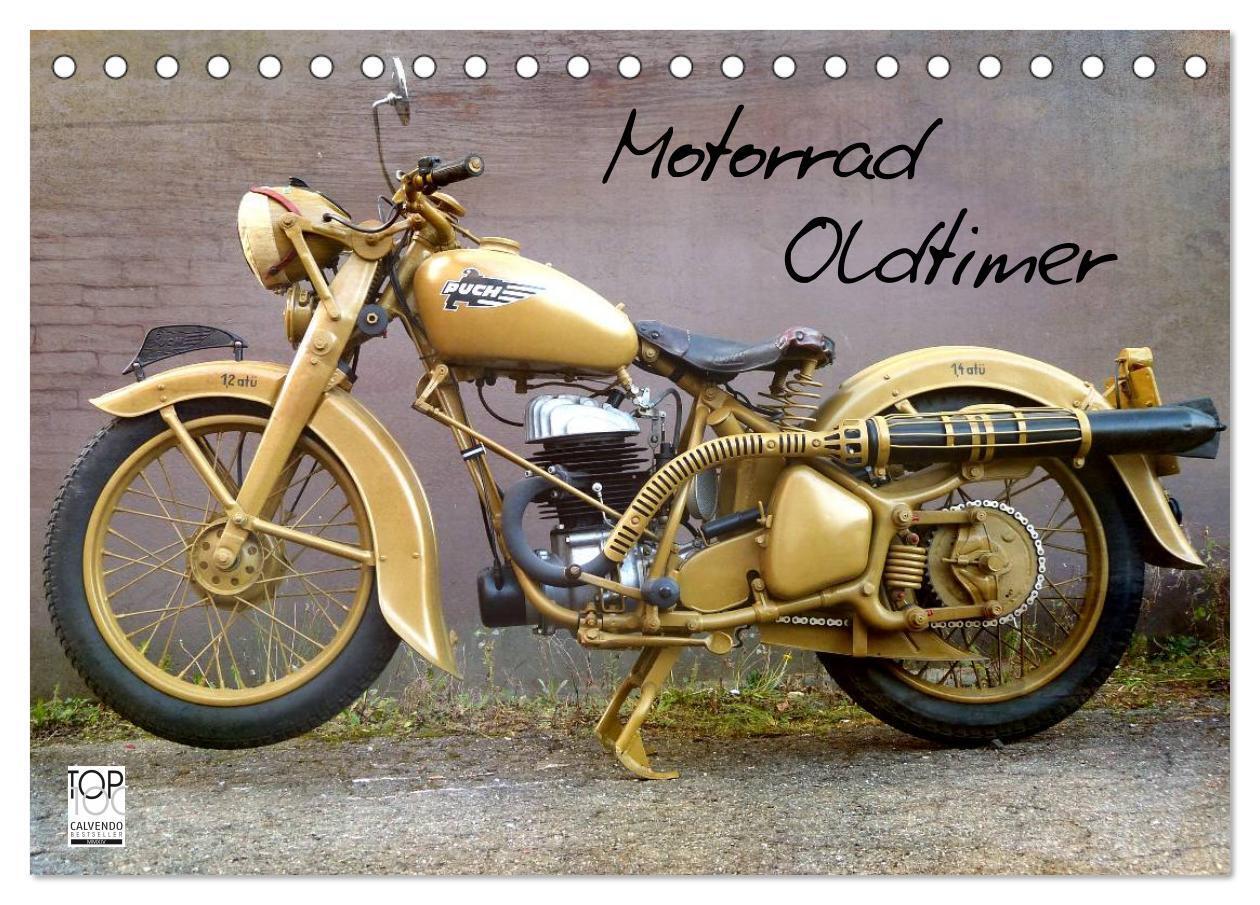 Cover: 9783383606151 | Motorrad Oldtimer (Tischkalender 2024 DIN A5 quer), CALVENDO...