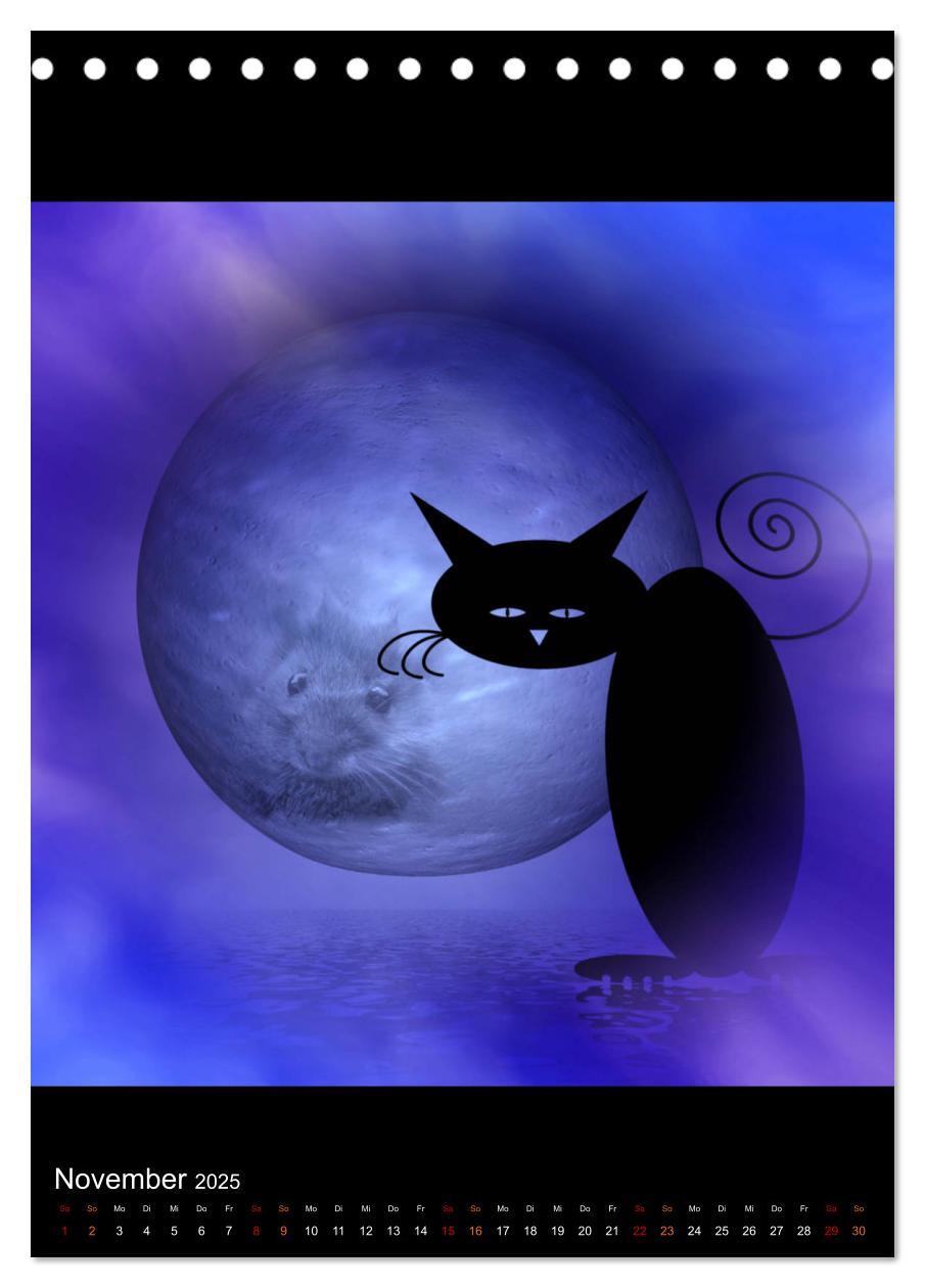 Bild: 9783435988884 | Mooncats - sie leben und sie träumen (Tischkalender 2025 DIN A5...