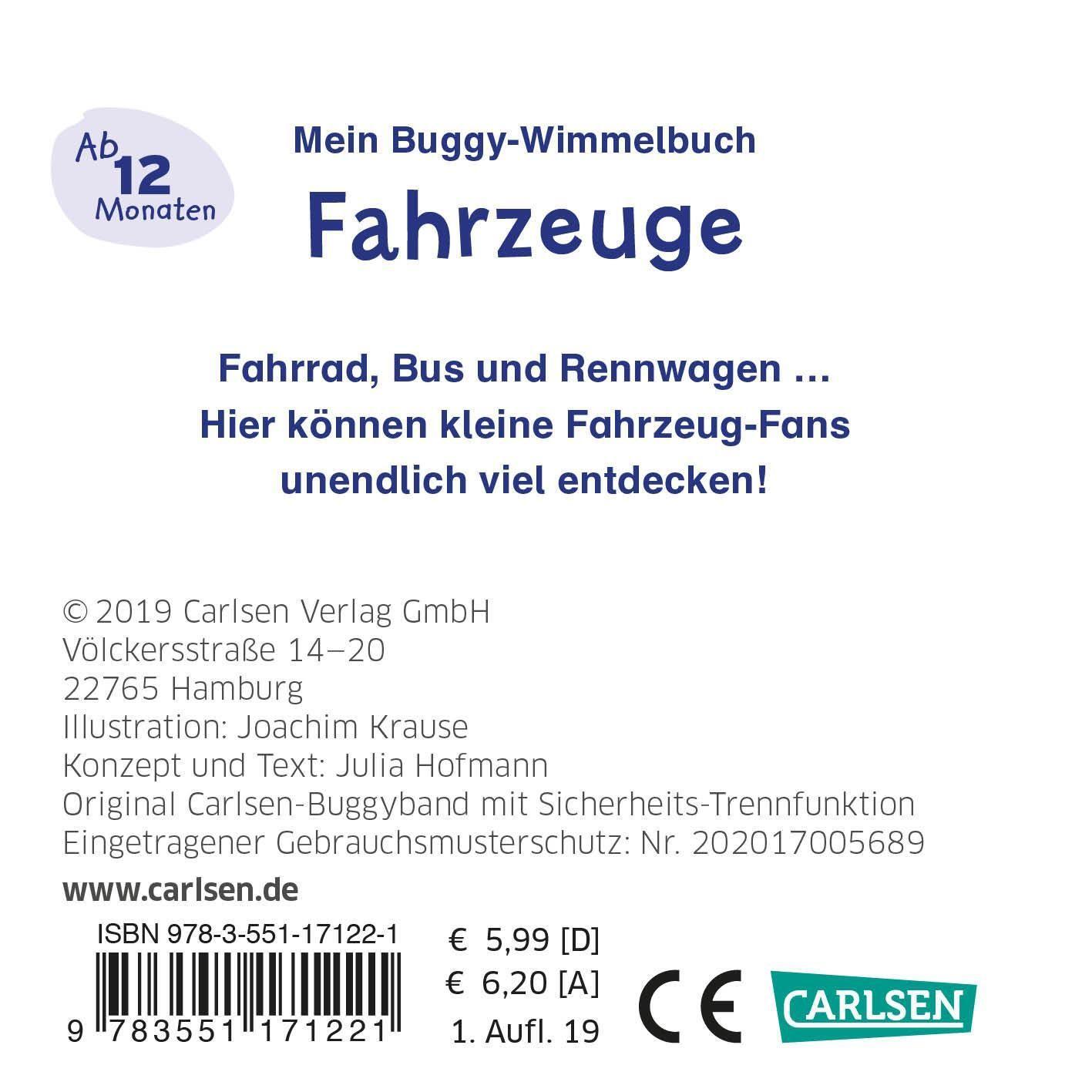 Rückseite: 9783551171221 | Buggy-Bücher: Mein Buggy-Wimmelbuch: Fahrzeuge | Julia Hofmann | Buch