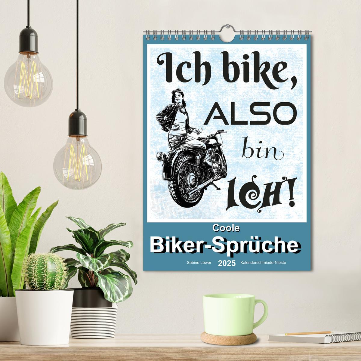 Bild: 9783435923823 | Coole Biker-Sprüche (Wandkalender 2025 DIN A4 hoch), CALVENDO...