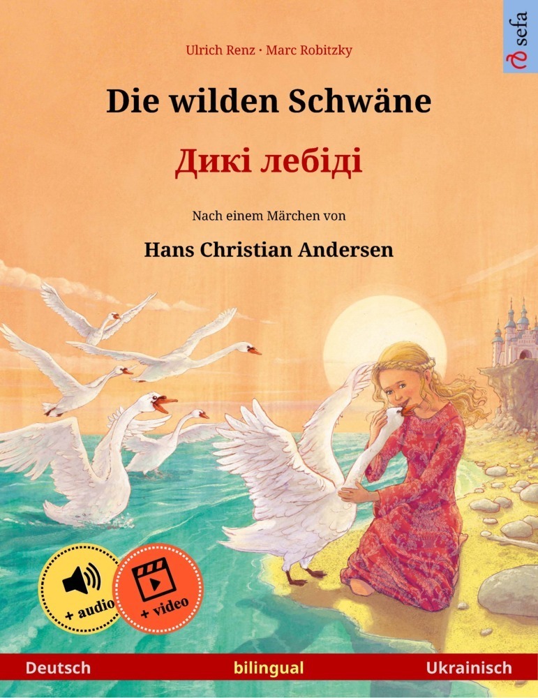 Cover: 9783739952628 | Die wilden Schwäne - Diki laibidi (Deutsch / Ukrainisch) | Ulrich Renz