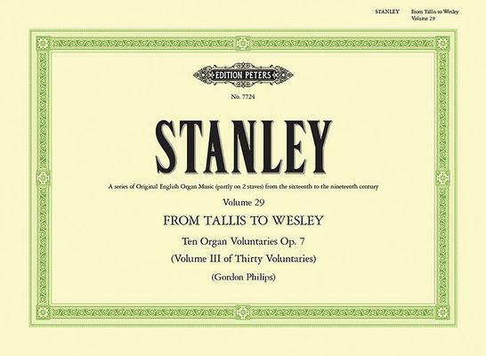 Cover: 9790577080390 | 10 Voluntaries Op. 7 | From Tallis to Wesley | J. Stanley | Buch